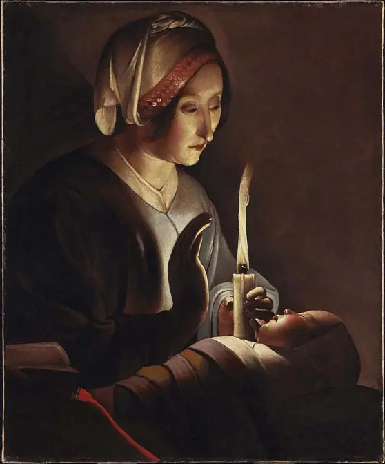 Saint Anne with the Infant Jesus, by Georges de La Tour