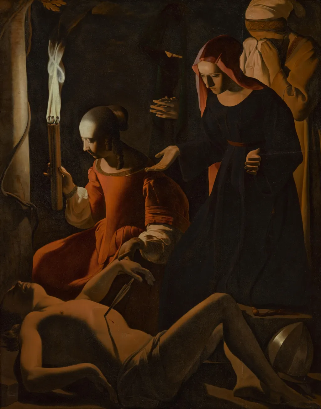 Saint Sébastien soigné par sainte Irène, by Georges de La Tour, oil, 1634