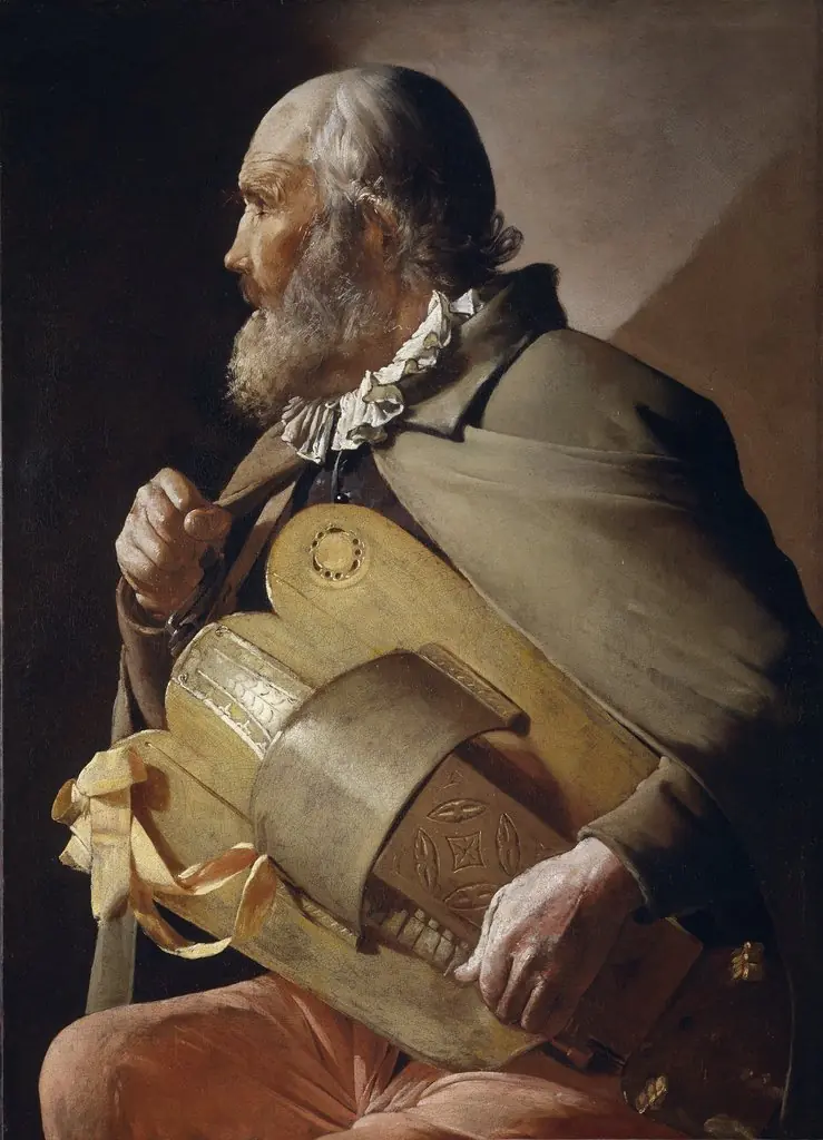 The Blind Hurdy-Gurdy Player, by Georges de La Tour