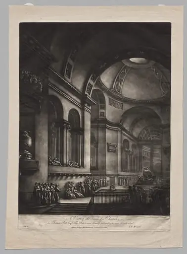 A View of the Inside of a Church, by Georges Francois Blondel