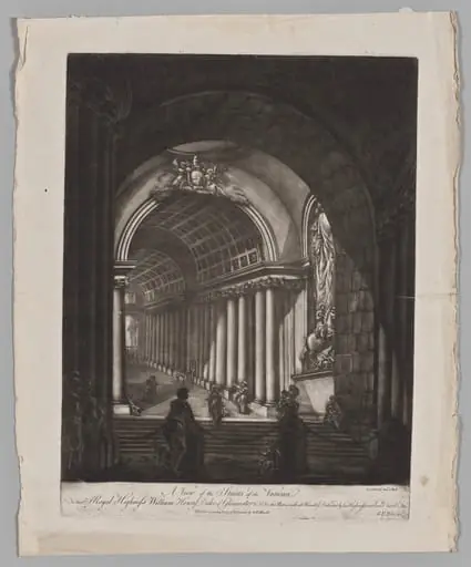 A View of the Stairs of the Vatican, by Georges Francois Blondel