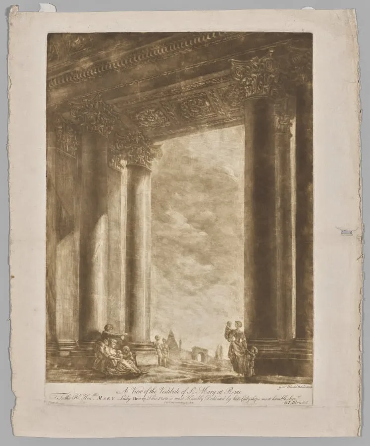 A View of the Vestibule of Saint Mary at Rome, by Georges Francois Blondel, 1766