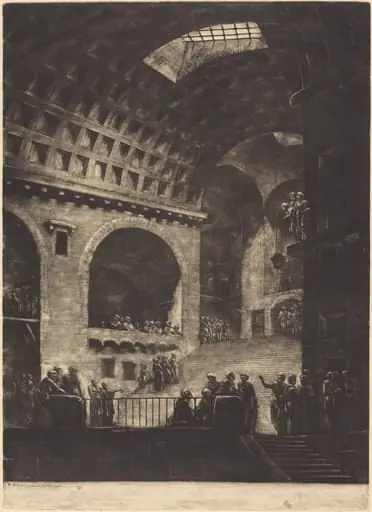 View of a Prison, by Georges François Blondel