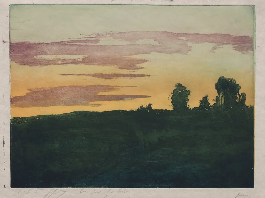 The Yellow Evening, by Georges Godin, 1904