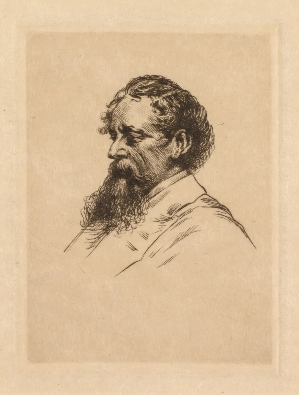 Portrait of Charles Dickens, by Georges Gorvel, 1929