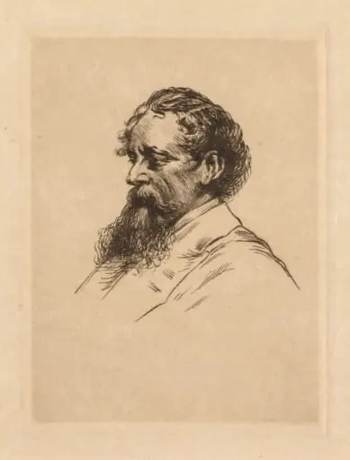 Portrait of Charles Dickens, by Georges Gorvel