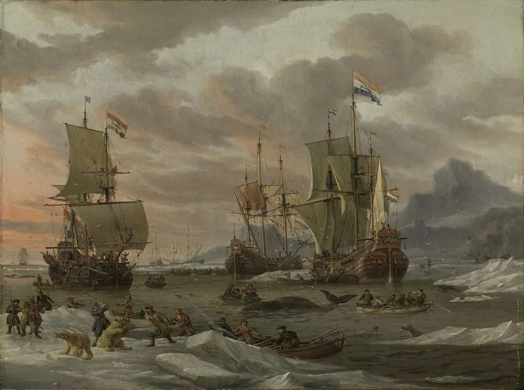 Rough Sea with Sailing Vessels, by Georges Johannes Hoffmann