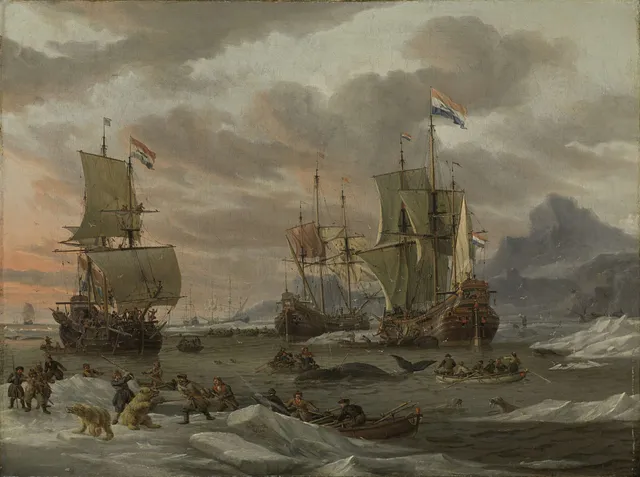 Rough Sea with Sailing Vessels