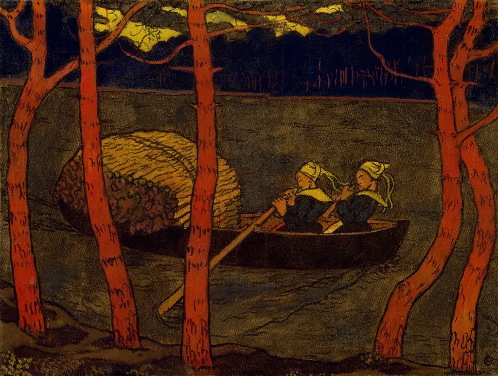 Boatwomen in Brittany, by Georges Lacombe