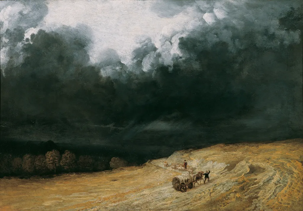 Gewitterlandschaft, by Georges Michel, unspecified, 1835