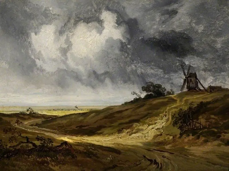 Landscape with a windmill