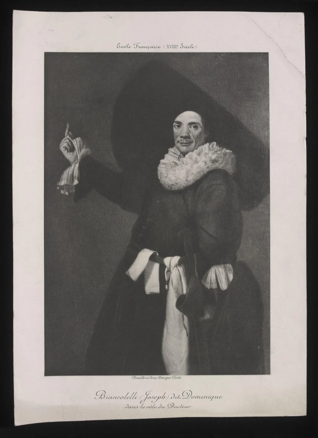 Biancolelli (Joseph) dit Dominique dans le rôle de Docteur, by Georges Petit, 1900