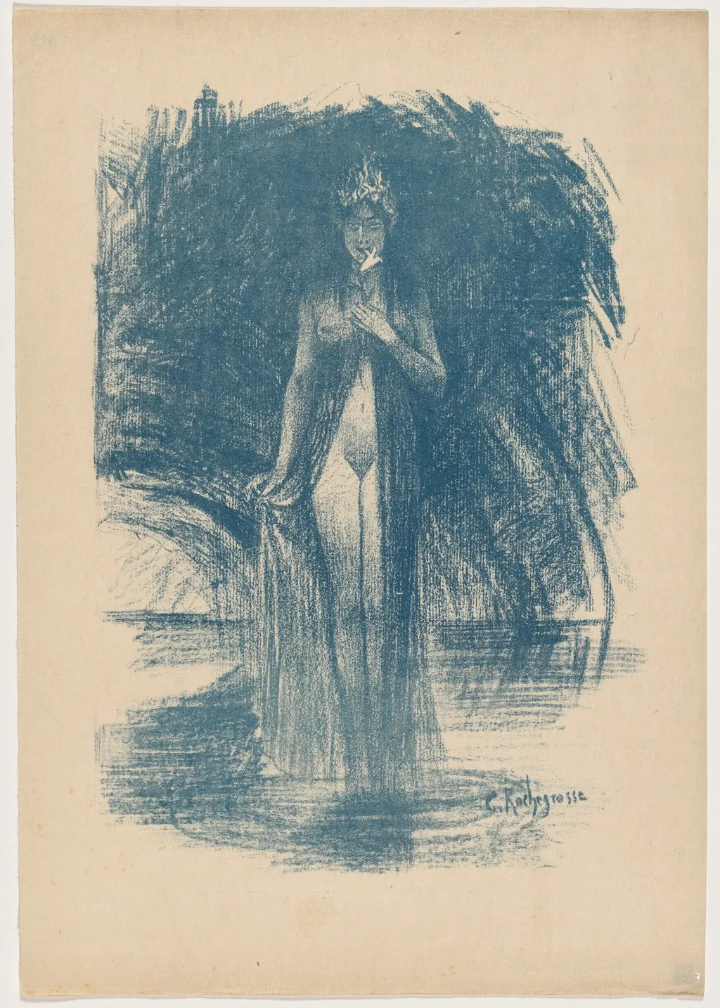 Apparition, by Georges Rochegrosse, ink, 1895