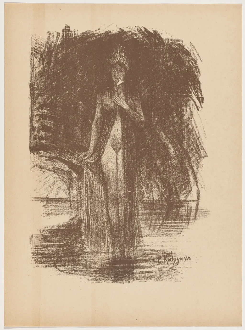 Apparition, by Georges Rochegrosse, ink, 1895