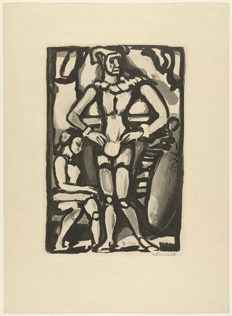 Untitled, by Georges Rouault, ink, 1934