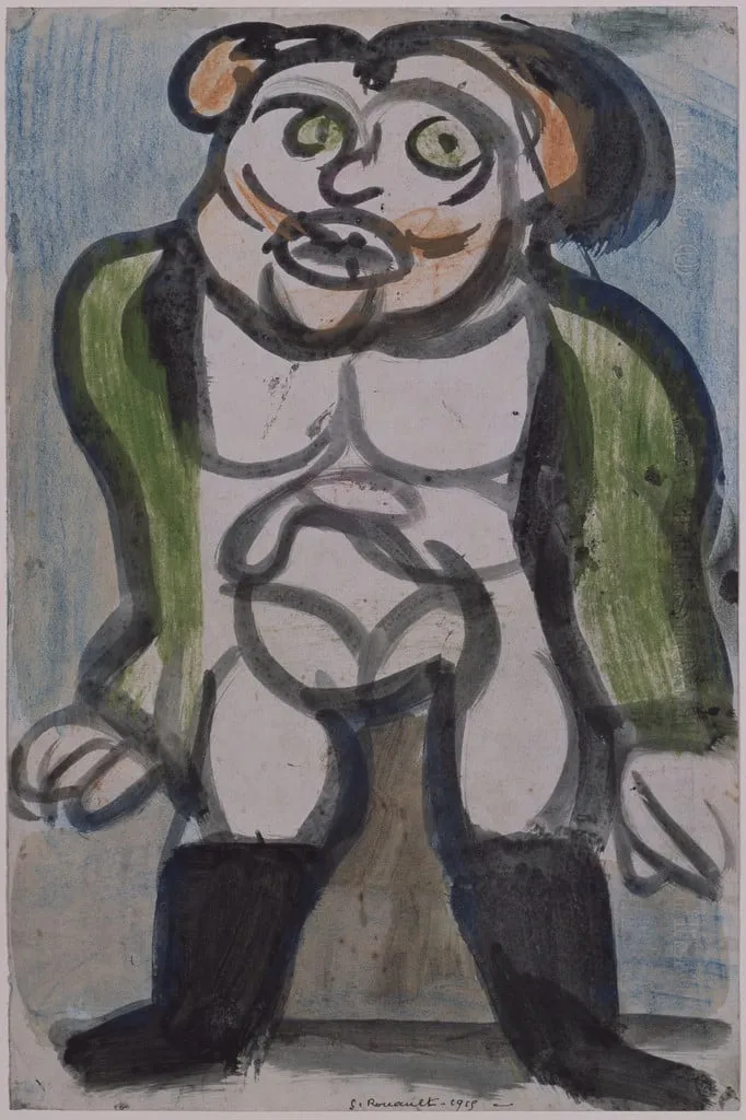 Untitled, by Georges Rouault, gouache, 1915