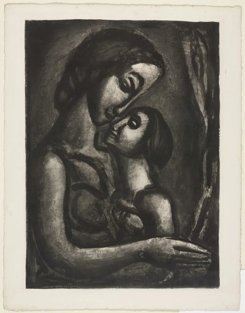 Untitled, by Georges Rouault, ink, 1923
