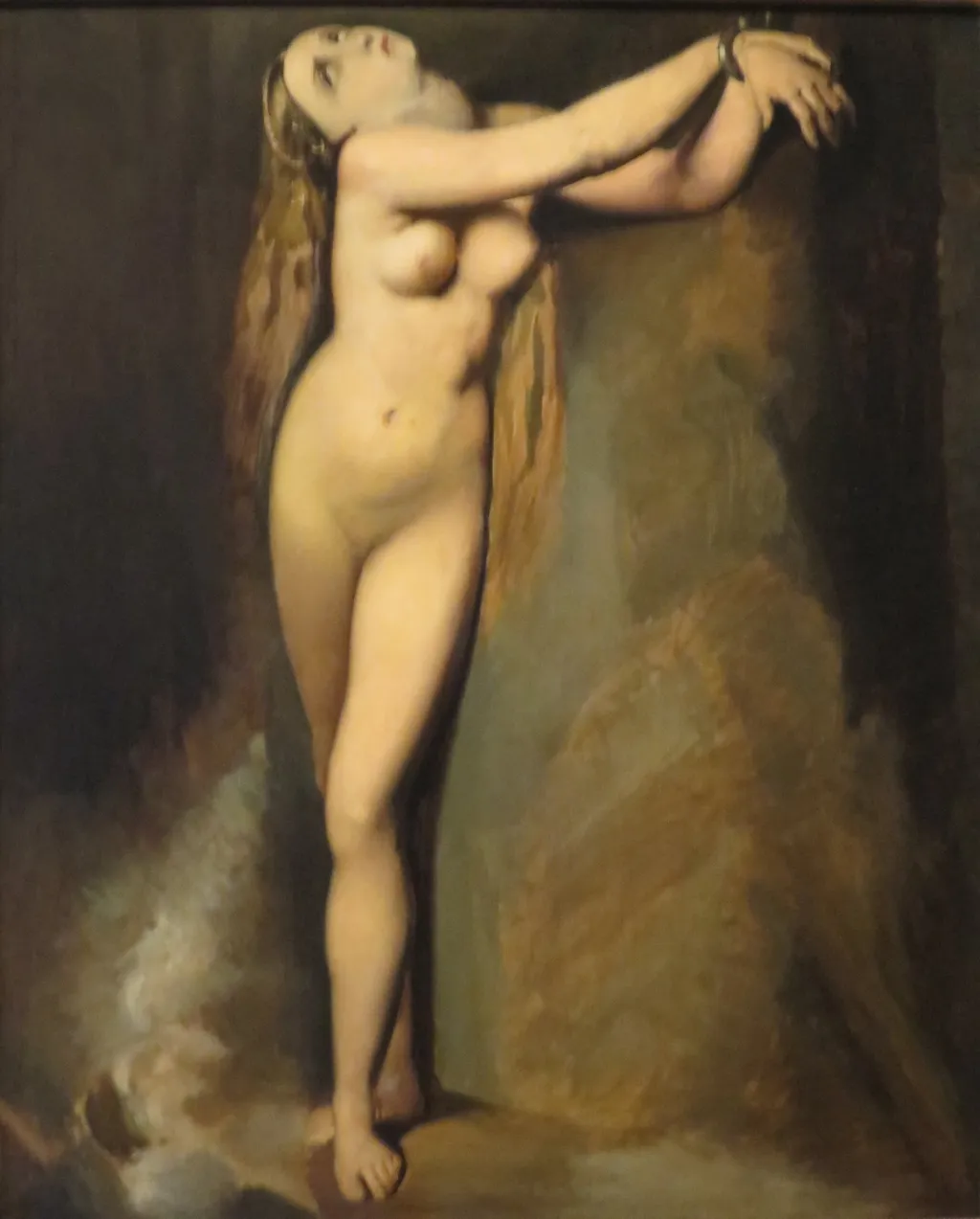 Angelica, by Georges Seurat, oil, 1890
