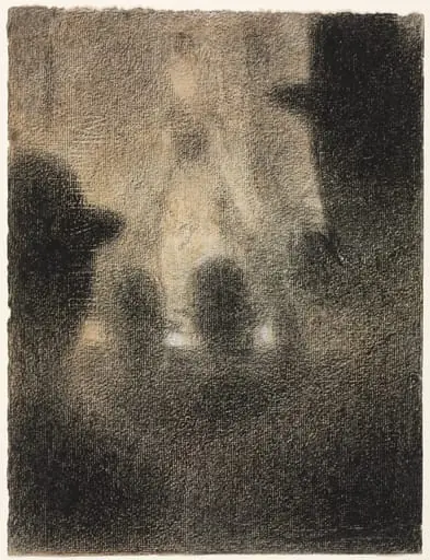 At the Concert Parisien, by Georges Seurat