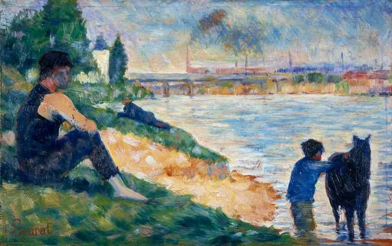 Bathers at Asnières (Study III), by Georges Seurat