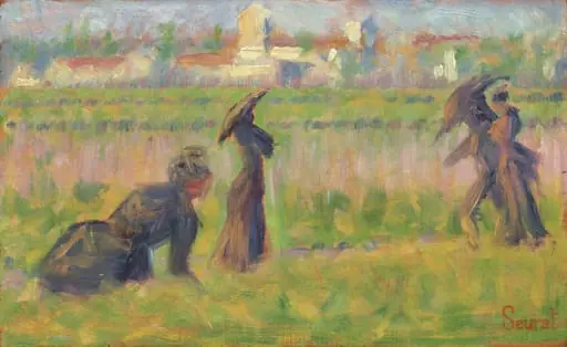Figures in a Landscape, by Georges Seurat