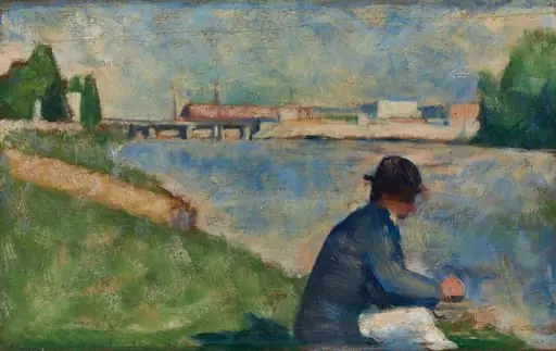 Study for "Bathers at Asnières", by Georges Seurat