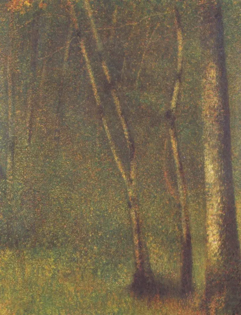 The Forest at Pontaubert, by Georges Seurat