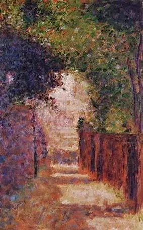 The Rue St. Vincent, Paris, in Spring, by Georges Seurat