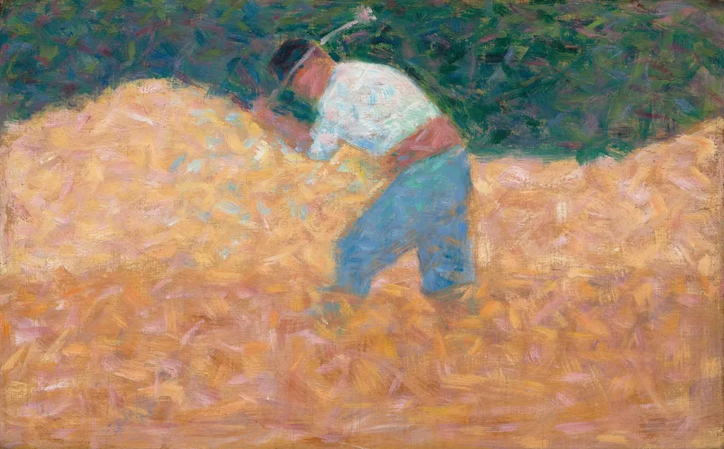 The Stone Breaker, by Georges Seurat, oil, 1882
