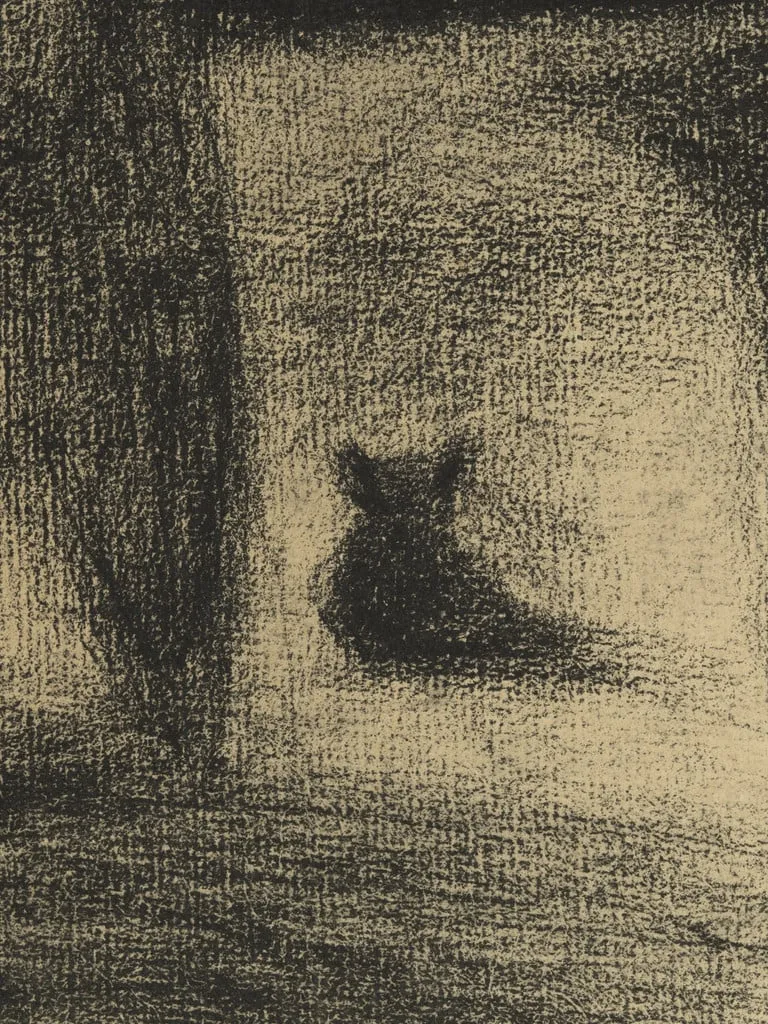 Untitled, by Georges Seurat, crayon, 1883