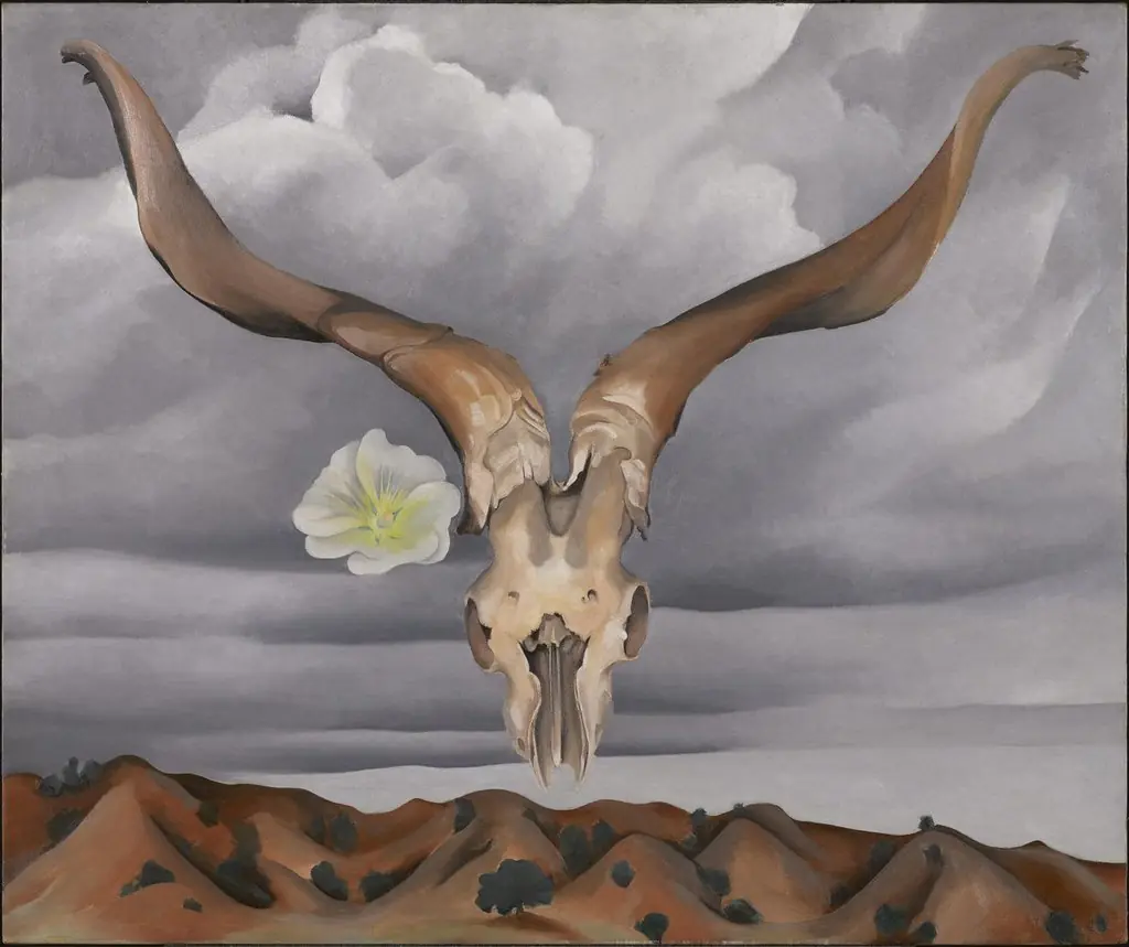 Ram's Head, White Hollyhock-Hills, by Georgia O'Keeffe
