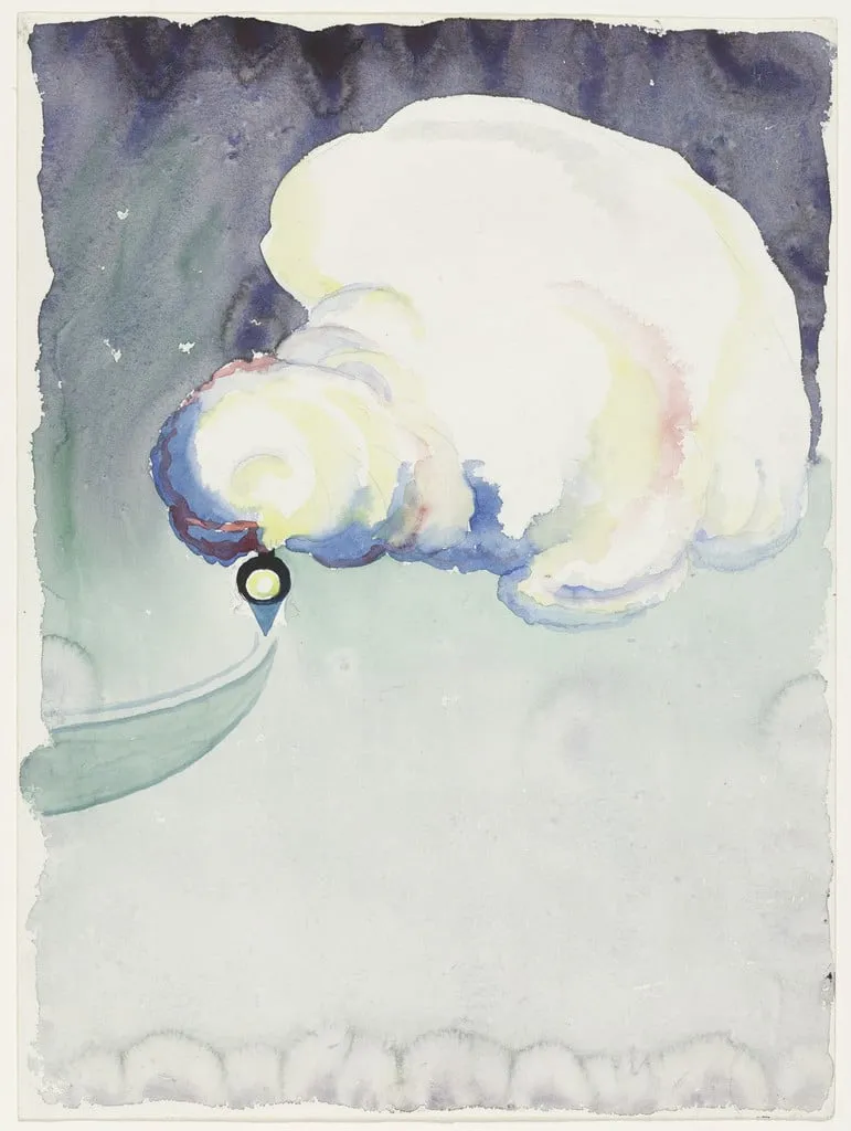 Untitled, by Georgia O'Keeffe, watercolor, 1916