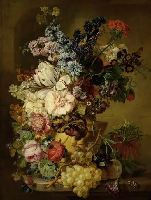 A vase of flowers, by Georgius Jacobus Johannes van Os