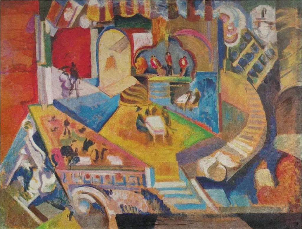 Cafeshantan (Cabaret), by Georgy Yakulov