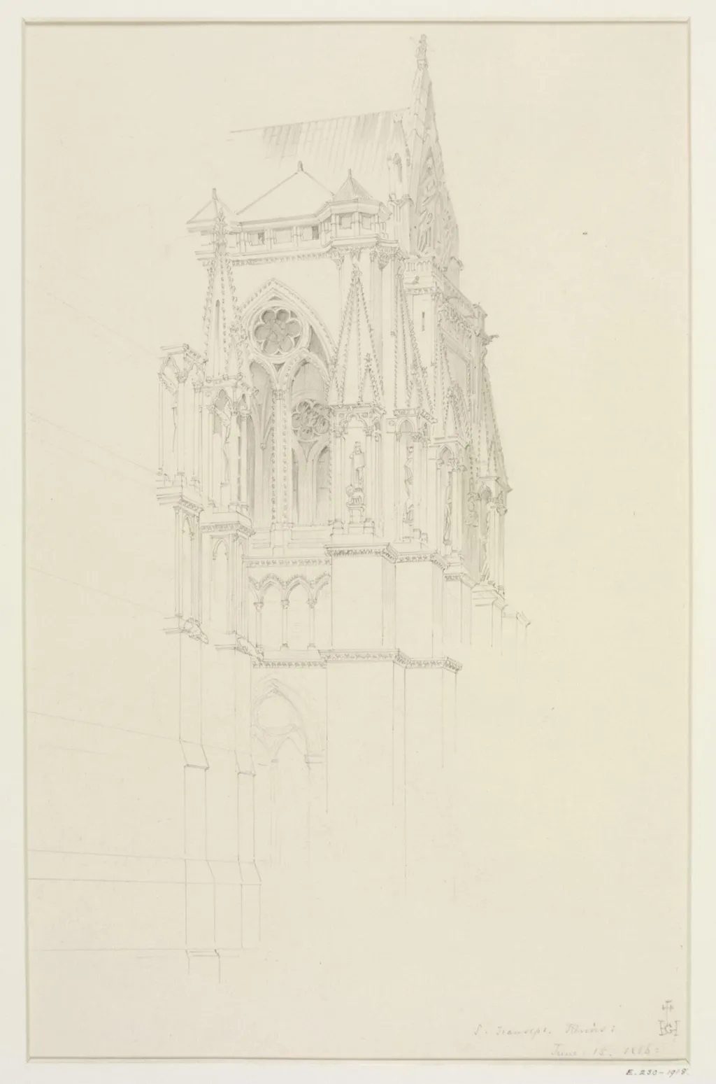 Architectural drawing, by Gerald Callcott Horsley, 15