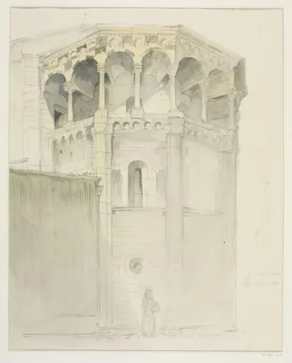 Architectural drawing, by Gerald Callcott Horsley