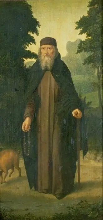 Saint Anthony, by Gerard David