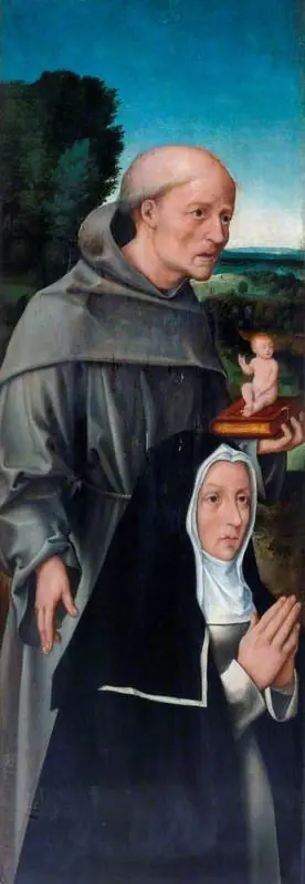 Saint Anthony of Padua with a Nun, by Gerard David