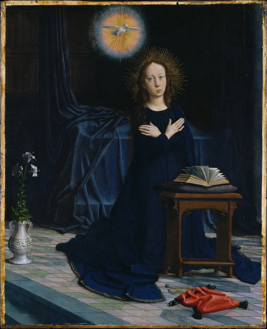 The Annunciation, by Gerard David, oil, 1506