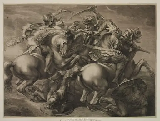Battle for the Standard, by Gerard Edelinck
