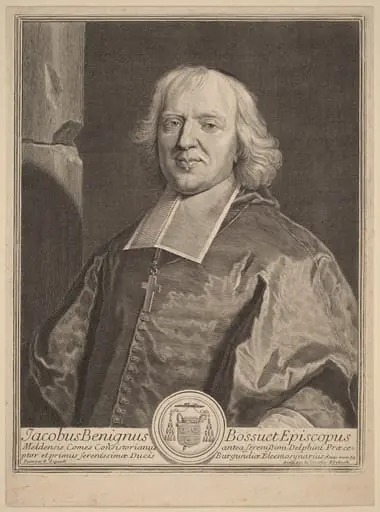Jacques Benigne Bossuet, by Gerard Edelinck