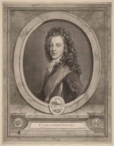 James III, Prince of Wales, by Gerard Edelinck