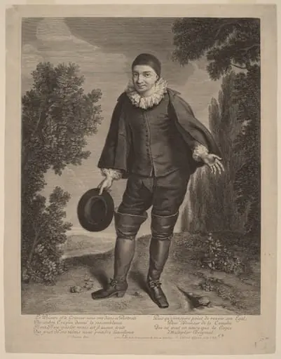 Raimond Poisson as Crispin, by Gerard Edelinck