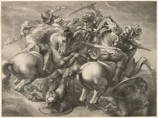 The Fight for the Standard, by Gerard Edelinck