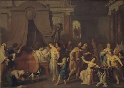 Alcestis and Admetus, by Gerard Hoet