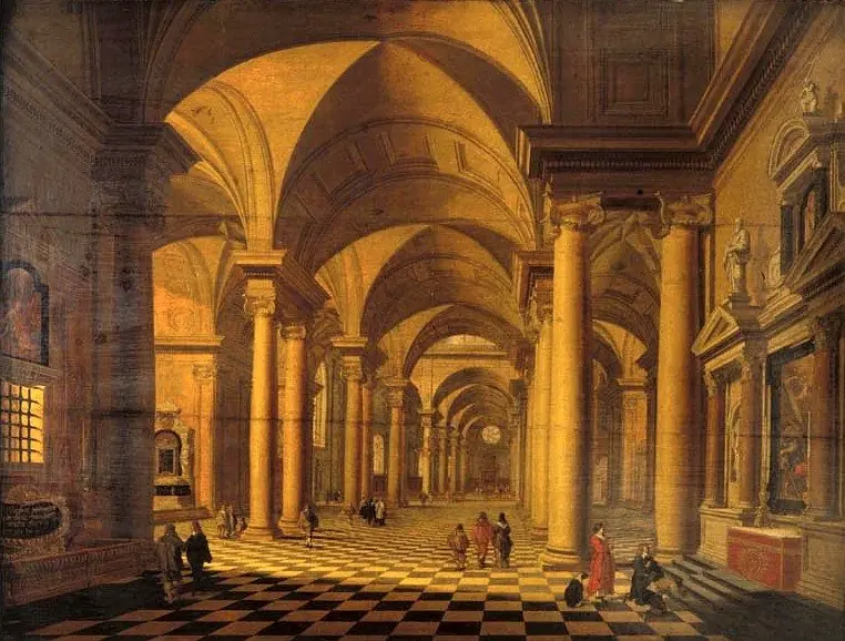 Interior de Igreja Católica, by Gerard Houckgeest