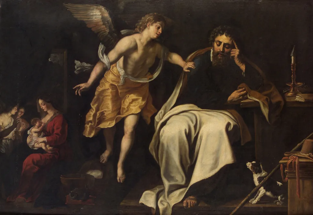 Dream of Saint Joseph, by Gerard Seghers, oil, 1627
