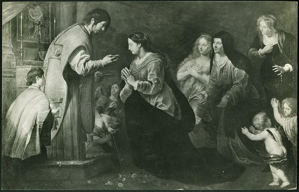 Mary receives her last communion from John the Evangelist, by Gerard Seghers