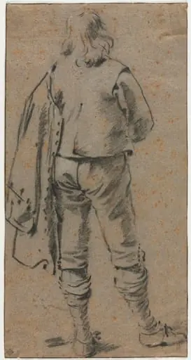 A Man Standing Seen from the Back, by Gerard ter Borch