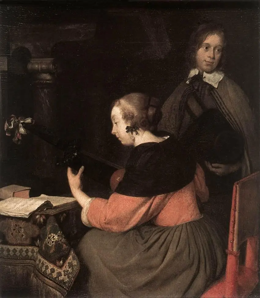 Luteplayer, by Gerard ter Borch